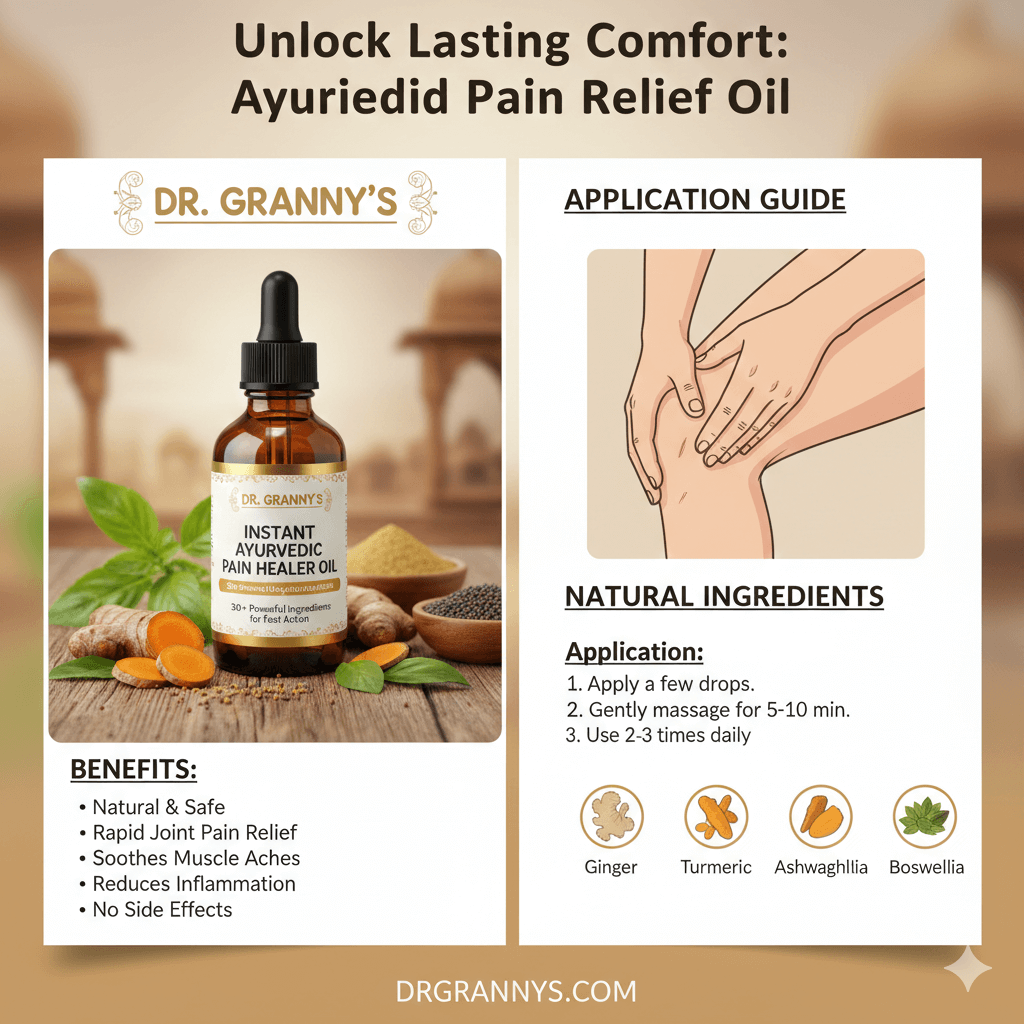 Ayurvedic Pain Relief Oil - Natural Solution for Joint and Muscle Pain
