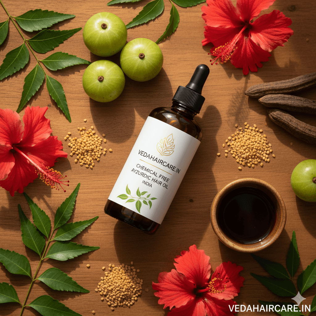 Chemical-Free Hair Oil India - Why Ayurvedic is the Safer Choice