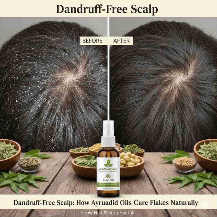 Dandruff-Free Scalp: How Ayurvedic Oils Cure Flakes Naturally