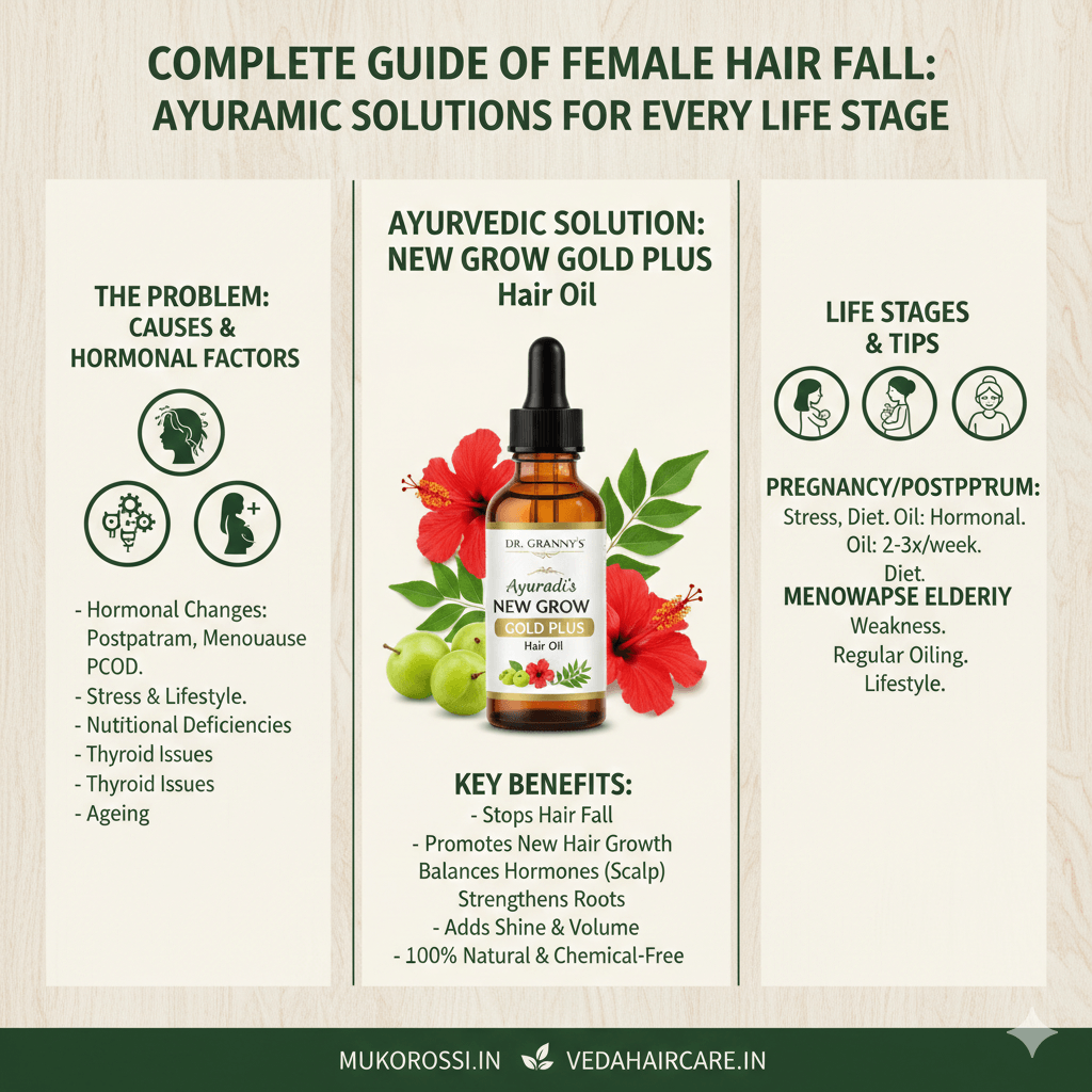 Hair Fall in Women - Ayurvedic Solutions for Female Hair Loss