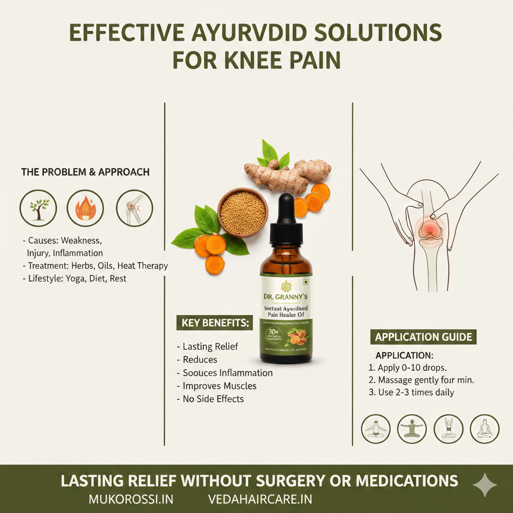Knee Pain Relief with Ayurvedic Oil - Complete Guide to Natural Treatment